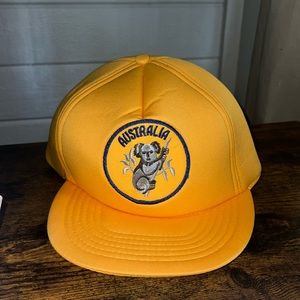 Vintage Australia Koala Gold/Blue Trucker Snap Back New without Tags